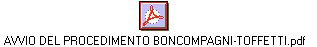 AVVIO DEL PROCEDIMENTO BONCOMPAGNI-TOFFETTI.pdf