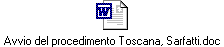 Avvio del procedimento Toscana, Sarfatti.doc